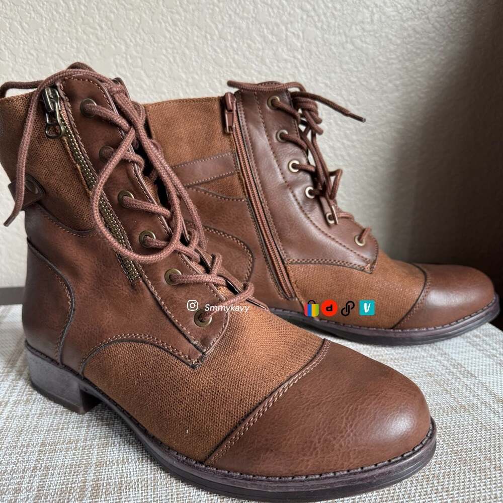 Dirty Laundry Women's Brown Combat Boots